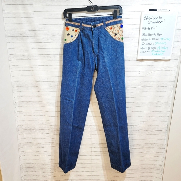FRENCH DRESSING CO. Jeans French Dressing Co Vintage Floral Detail